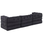 vidaXL Coussin 3 Pièces Anthracite 70 x 70 x 54 cm Polyester