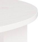 vidaXL Table basse Blanc 50 x 40 x 50 cm Bois massif en pin