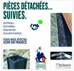 Poteau universel pour boites aux lettres - 80 x 80 x 1000 mm  Aluminium Modèle Mauna Loa