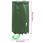 vidaXL Réservoir d'eau avec robinet pliable 380 L PVC