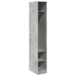 vidaXL Garde-robe gris béton 30x50x200 cm bois d'ingénierie