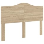 vidaXL Lit de Rangement Chêne Sonoma 160 x 200 cm Bois d'ingénierie