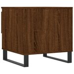 vidaXL Table basse chêne marron 50x46x50 cm bois d'ingénierie