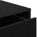 vidaXL Armoire à tiroirs Chêne noir 41 x 40 x 58 cm Bois d'ingénierie