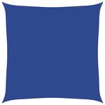 vidaXL Voile d'ombrage 160 g/m² carré bleu 6x6 m PEHD