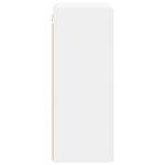 vidaXL Meuble TV mural Blanc 59 5 x 31 x 80 cm Bois d'ingénierie