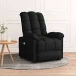 vidaXL Fauteuil de massage Noir Tissu