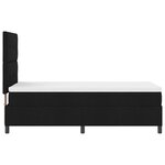 vidaXL Lit à ressorts avec matelas avec LED Noir 80 x 200 cm tissu
