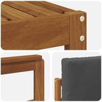 vidaXL Ensemble de canapés d'extérieur 8 Pièces Naturel et Anthracite