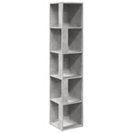 vidaXL Armoires d'angle 33 x 33 x 165 cm Engineered wood Gris béton