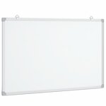 vidaXL Tableau blanc magnétique 100x60x1 7 cm aluminium