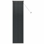 vidaXL Store de Fenêtre avec des rideaux Noir Aluminium
