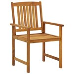 Vidaxl chaises de jardin avec coussins 4 pièces bois d'acacia massif