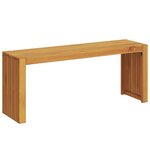 vidaXL Banc de jardin Marron 110 x 30 x 45 cm Bois de teck solide
