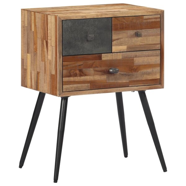vidaXL Table de chevet 47x31 5x60 cm bois massif de teck