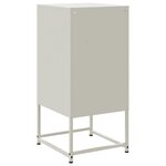 vidaXL Tables de chevet 2 Pièces blanc 36x39x78 cm acier