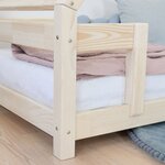 Lit cabane enfant TAHUKA 90 x 160 gris clair