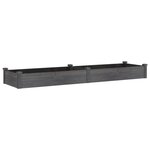 vidaXL Lit surélevé de jardin doublure 240x60x25 cm bois massif sapin