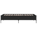 vidaXL Cadre de lit sans matelas noir 90x200 cm