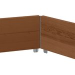 vidaXL Lit surélevé hexagonale marron 160x160 cm bois pin massif