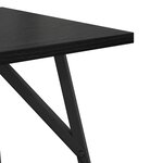 vidaXL Ensemble de tables d'appoint 2 Pièces Chêne noir