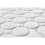 Matelas ferme 19 cm + sommier à ressorts 140 x 190 cm + couette + 2 oreillers