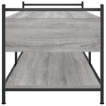 vidaXL Table basse sonoma gris 99x50x50 cm bois d'ingénierie