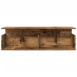 vidaXL Armoire murale 100x20x30 cm vieux bois bois d'ingénierie