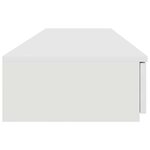 vidaXL Tiroirs de lit Blanc 135 x 36.5 x 16.5 cm Bois d'ingénierie