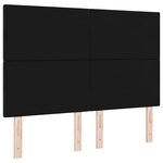 vidaXL Tête de lit Montage mural avec tête de lit Noir 160 cm Velours