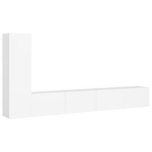 vidaXL Ensemble de meubles TV 3 Pièces Blanc Bois d'ingénierie