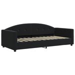 vidaXL Lit de repos noir 90x190 cm velours