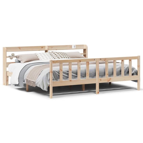 vidaXL Cadre de lit sans matelas 180x200 cm bois massif de pin