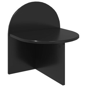 vidaXL Table de chevet Chêne noir 40 x 35 5 x 45 5 cm