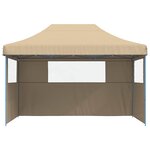 vidaXL Tente de fête Beige 279 x 410 x 315 cm Tissu Oxford