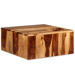 vidaXL Table basse Bois massif de Sesham 70 x 70 x 30 cm