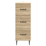 vidaXL Armoire à tiroirs Chêne Sonoma 33 x 34 5 x 89 5 cm