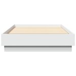 vidaXL Cadre de lit sans matelas avec lumières LED blanc 90x190 cm