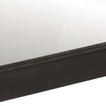 vidaXL Miroir de salle de bain 55x1x60cm verre et bois massif manguier