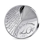 L'Art de la Plume – Agatha Christie Monnaie de 20€ 1 Oz Argent Haut Relief