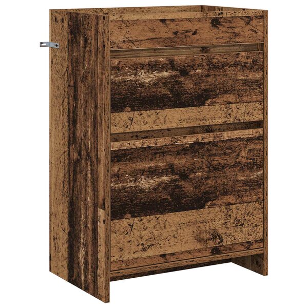 vidaXL Meuble sous lavabo de salle de bain Bois ancien