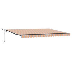 vidaXL Auvent rétractable Multicolore 450 × 300 cm Polyester