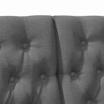 vidaXL Tête de lit capitonnée Gris foncé 120 cm Pin massif