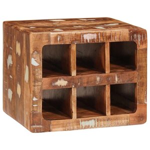 vidaXL Étagère à vin Marron 44 x 30 x 35 cm Bois récupéré massif