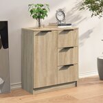 vidaXL Buffet Chêne sonoma 60x30x70 cm Bois d'ingénierie