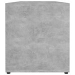 vidaXL Meuble TV Gris béton 120x34x37 cm Bois d’ingénierie