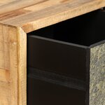 vidaXL Table basse Teck de récupération massif 90x65x40 cm