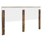 vidaXL Tête de lit Chêne fumé 200 cm Bois d'ingénierie
