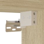vidaXL Table de chevet murale chêne sonoma 40x31x39 5 cm