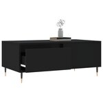vidaXL Table basse Noir 90x50x36 5 cm Bois d'ingénierie